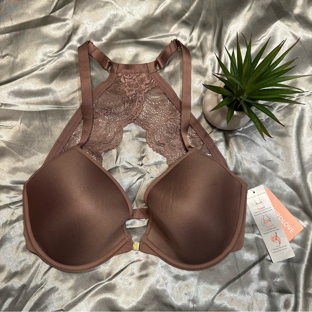 🌹ThirdLove • New Lace Razorback Front Close Bra  - Mauve • Just a Beauty!